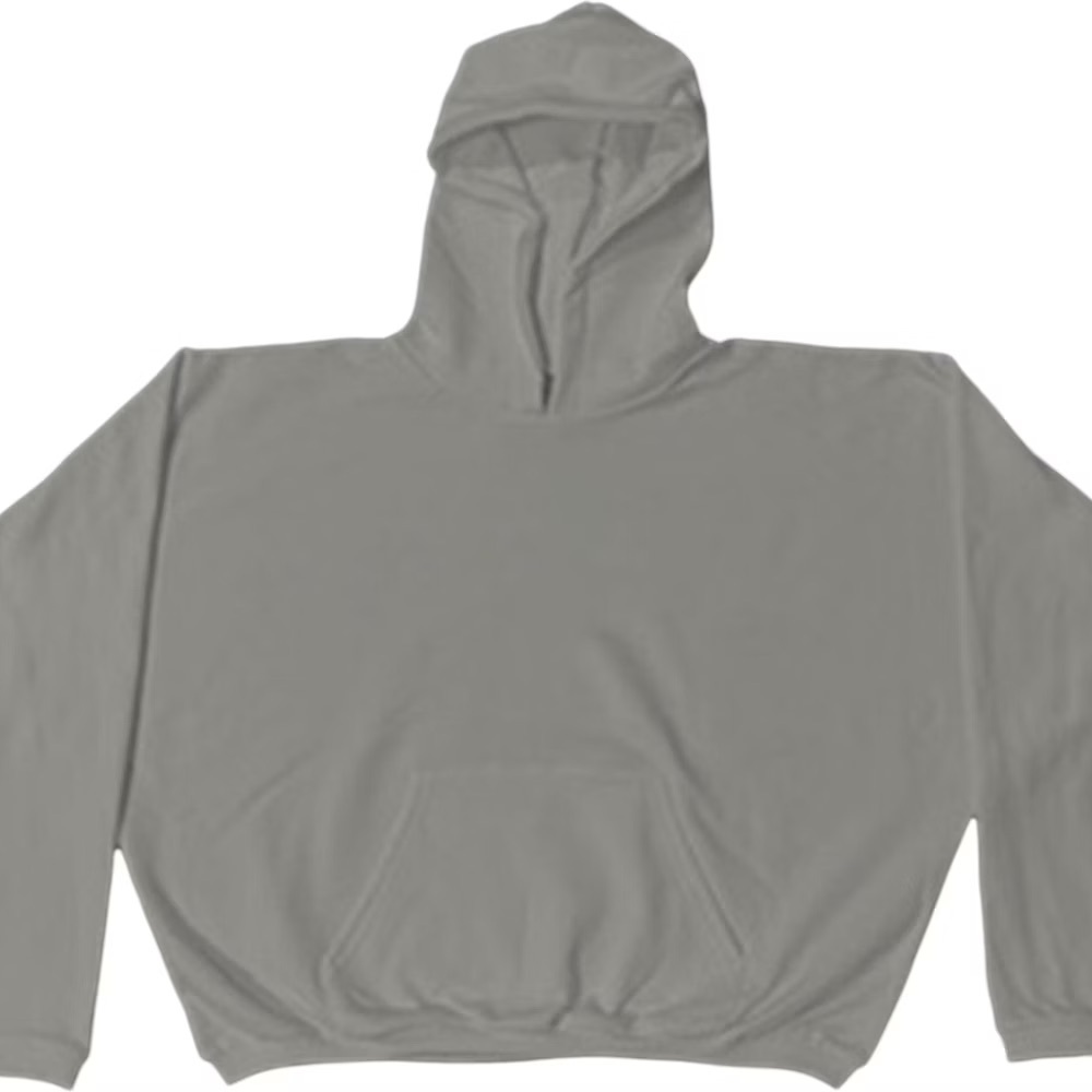 Yeezy HD-01 No Print Hoodie Size 2 Dark Grey